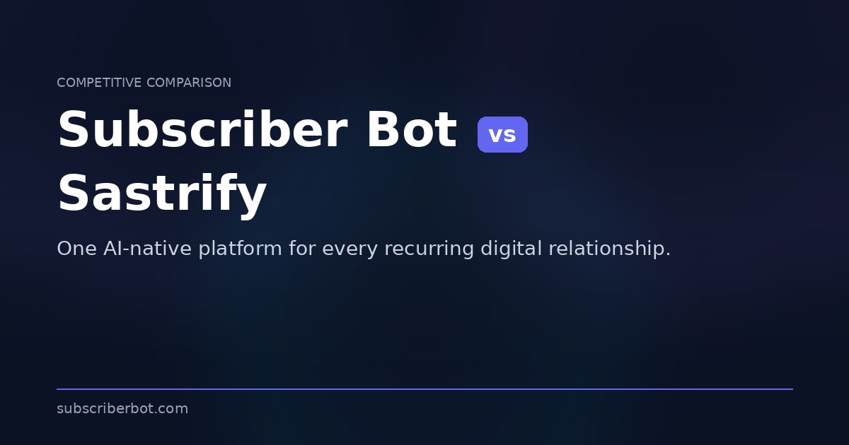 Subscriber Bot vs Sastrify
